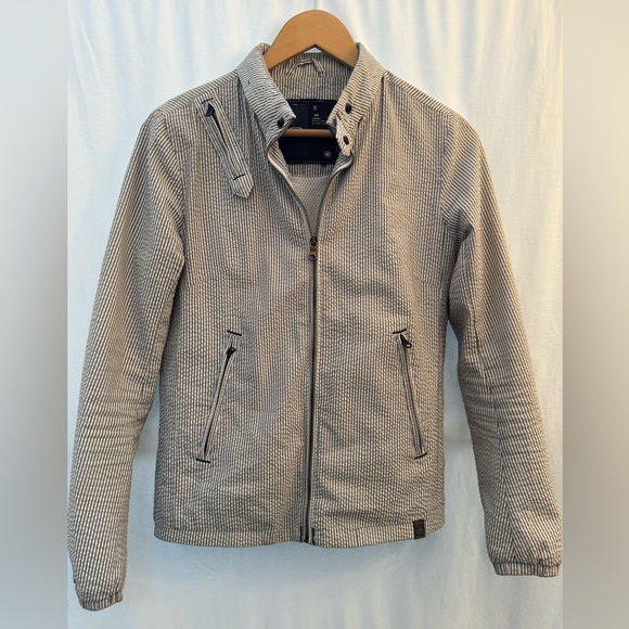 G-star sport jacket white/grey stripe - Picture 3 of 6